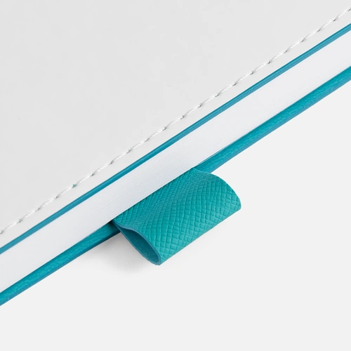 Ежедневник White Shall, недатированный, бело-бирюзовый Ежедневник White Shall, недатированный, бело-бирюзовый