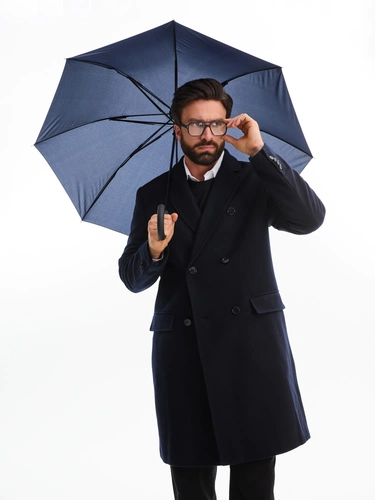 Зонт-трость Wind, темно-синий Зонт-трость Wind, темно-синий