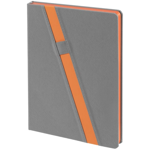 Ежедневник Rubikon на заказ, недатированный серо-оранжевый Ежедневник Rubikon на заказ, недатированный серо-оранжевый