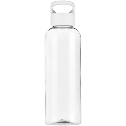 Бутылка для воды Plaske, прозрачная с белой крышкой Бутылка для воды Plaske, прозрачная с белой крышкой