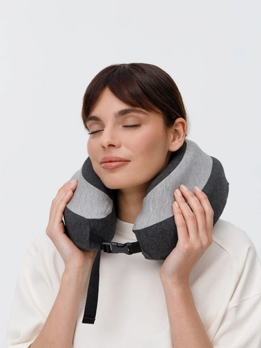 Дорожная подушка Piligrim, серая Дорожная подушка Piligrim, серая