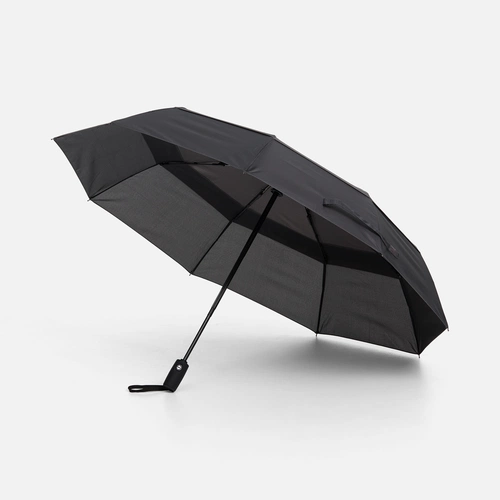 Складной зонт Dome Double с двойным куполом, серый Складной зонт Dome Double с двойным куполом, серый
