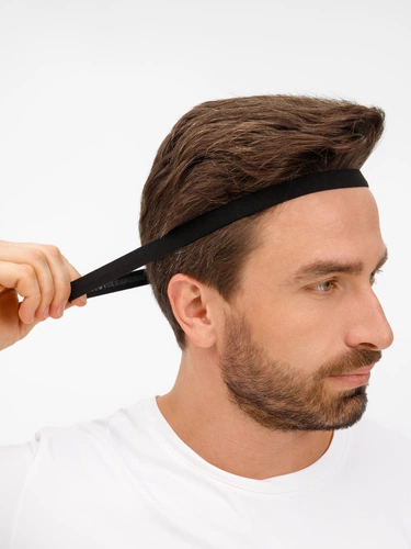 Повязка-резинка на голову Headway, черная Повязка-резинка на голову Headway, черная