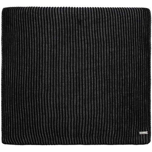 Шарф Nobilis, черный с серым меланжем Шарф Nobilis, черный с серым меланжем