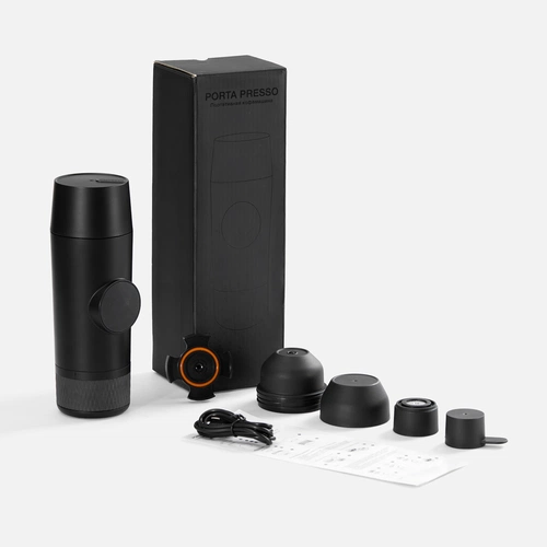 Портативная кофемашина Porta Presso, черная Портативная кофемашина Porta Presso, черная