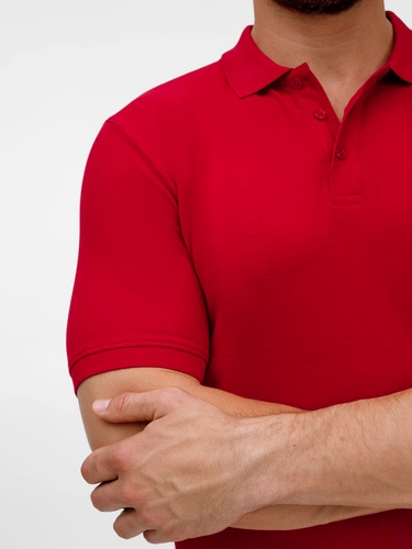 Рубашка поло унисекс Upswing, красная Рубашка поло унисекс Upswing, красная