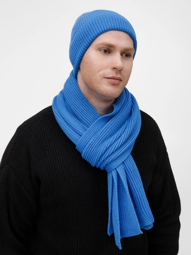 Шарф Nobilis Mono, синий (аква) Шарф Nobilis Mono, синий (аква)