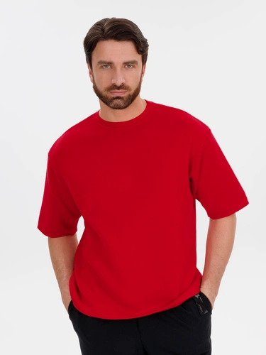 Джемпер с коротким рукавом Siluetti Volumica, красный Джемпер с коротким рукавом Siluetti Volumica, красный