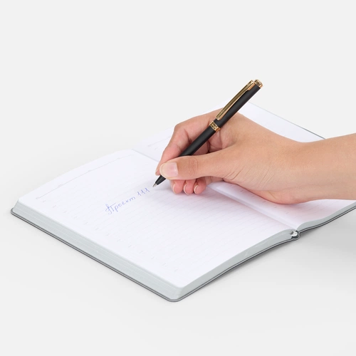 Ручка шариковая Delgado, матовая черная Ручка шариковая Delgado, матовая черная