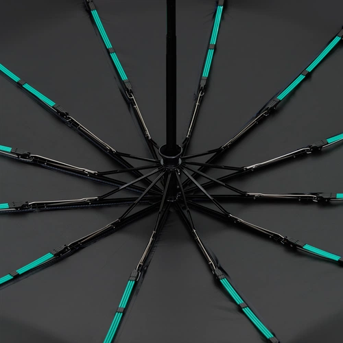 Зонт складной с УФ-защитой Ribstar, темно-синий Зонт складной с УФ-защитой Ribstar, темно-синий