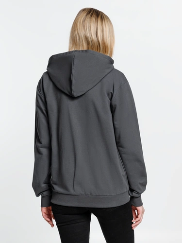 Толстовка на молнии с капюшоном Siverga 2.0, темно-серая (графит) Толстовка на молнии с капюшоном Siverga 2.0, темно-серая (графит)