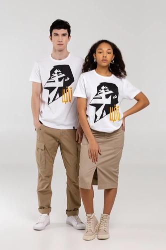 Футболка «Меламед. Виктор Цой», белая Футболка «Меламед. Виктор Цой», белая