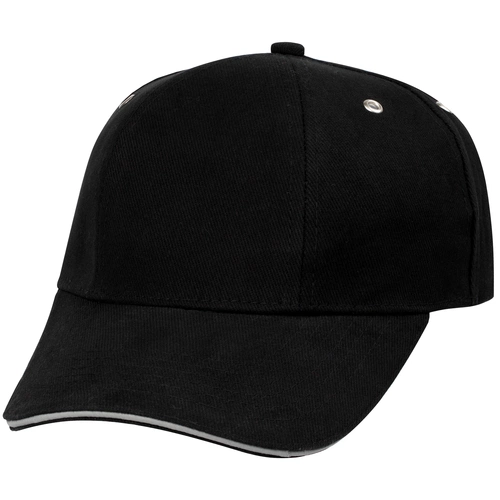 Бейсболка Hard Work Black со светоотражающим элементом Бейсболка Hard Work Black со светоотражающим элементом