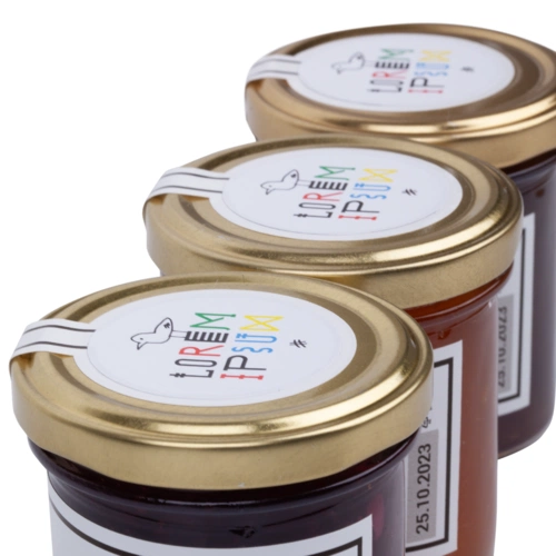 Образец набора соусов к мясу и сырной тарелке Sweet Aid с нанесением Образец набора соусов к мясу и сырной тарелке Sweet Aid с нанесением