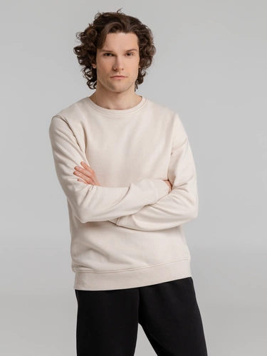 Свитшот унисекс BNC Inspire (Organic), молочно-белый Свитшот унисекс BNC Inspire (Organic), молочно-белый