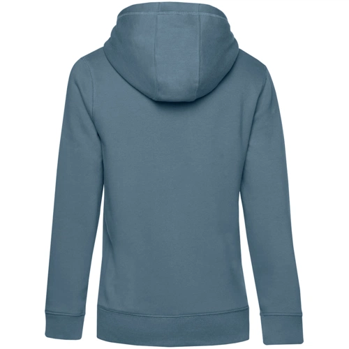 Толстовка с капюшоном женская Queen, серо-синяя Толстовка с капюшоном женская Queen, серо-синяя