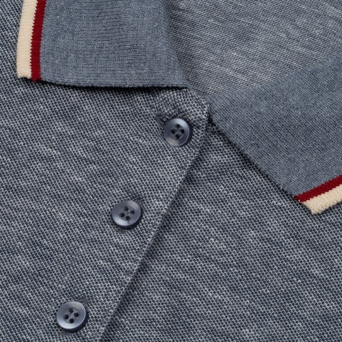 Рубашка поло женская Paname Women, голубой меланж Рубашка поло женская Paname Women, голубой меланж