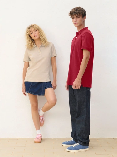 Рубашка поло унисекс Pacific, темный хаки Рубашка поло унисекс Pacific, темный хаки