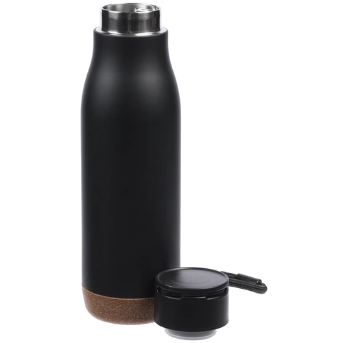 Термобутылка Steady, черная Термобутылка Steady, черная