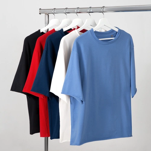 Футболка оверсайз Vozduh 2.0, синяя Футболка оверсайз Vozduh 2.0, синяя