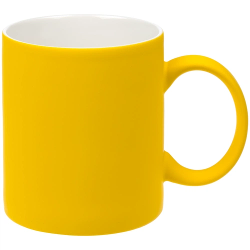 Кружка Promo Soft с покрытием софт-тач, желтая Кружка Promo Soft с покрытием софт-тач, желтая