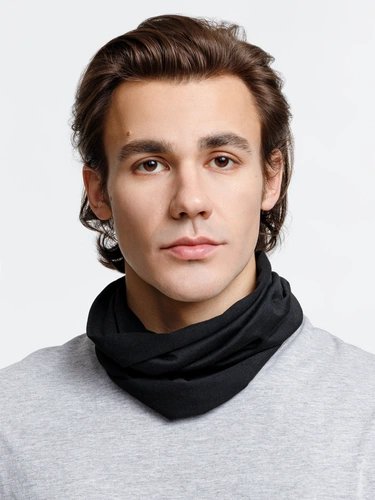 Многофункциональная бандана Dekko, черная Многофункциональная бандана Dekko, черная