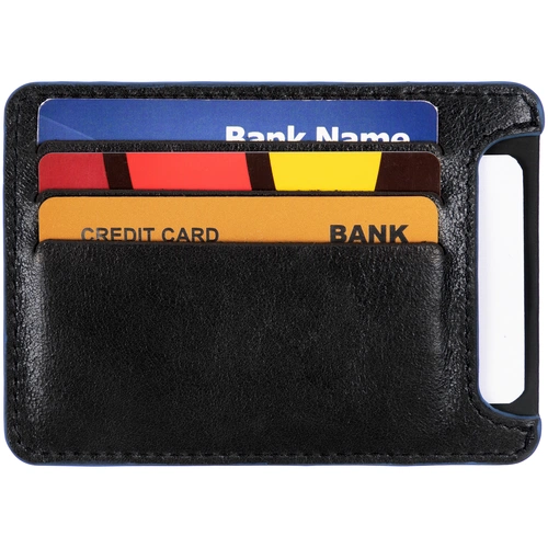 Чехол для карточек Arrival, черный с синим Чехол для карточек Arrival, черный с синим