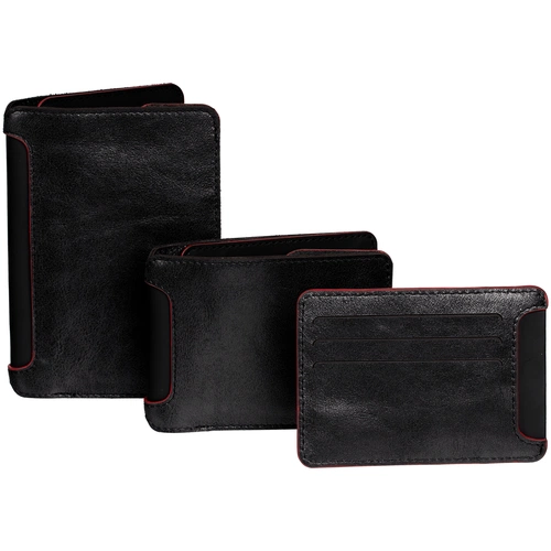 Портмоне Arrival, черное с красным Портмоне Arrival, черное с красным