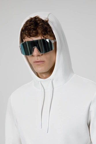 Худи унисекс Begi, молочно-белое Худи унисекс Begi, молочно-белое