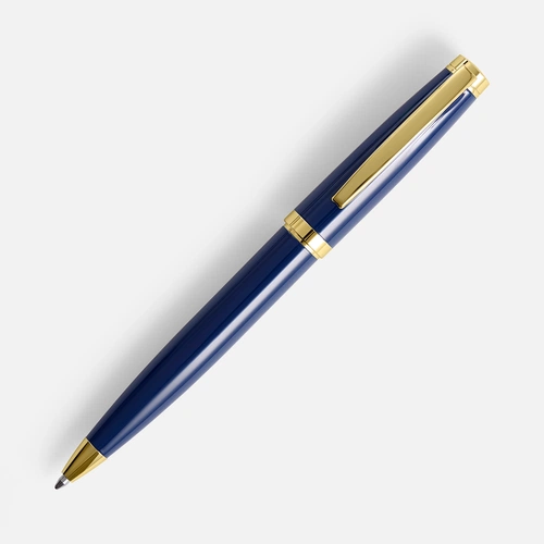 Ручка шариковая Letra Gold, глянцевая, темно-синяя Ручка шариковая Letra Gold, глянцевая, темно-синяя