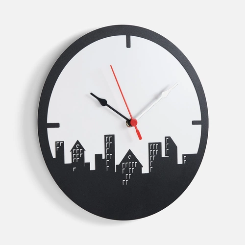 Часы «Города», черные Часы «Города», черные