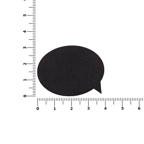 Наклейка тканевая Lunga Bubble, M, черная Наклейка тканевая Lunga Bubble, M, черная