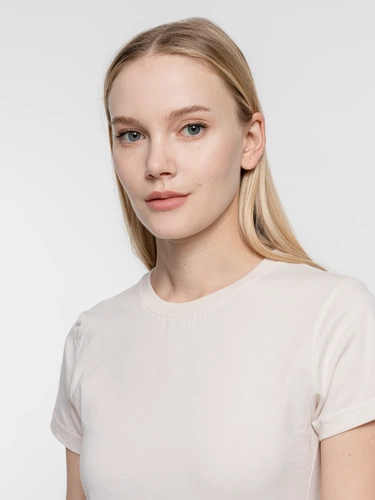 Футболка женская T-bolka Lady, молочно-белая Футболка женская T-bolka Lady, молочно-белая