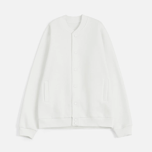 Бомбер унисекс AtmosWear, молочно-белый Бомбер унисекс AtmosWear, молочно-белый