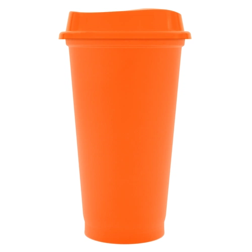 Стакан с крышкой Color Cap, оранжевый Стакан с крышкой Color Cap, оранжевый