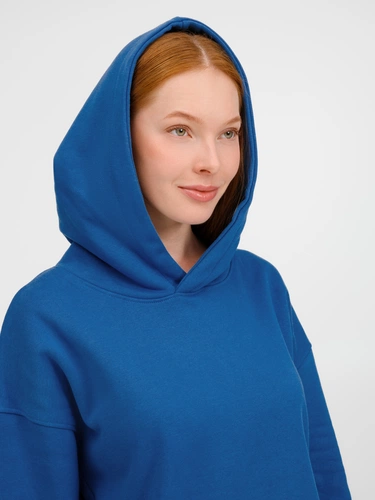 Худи оверсайз унисекс Tolla, синее (джинс) Худи оверсайз унисекс Tolla, синее (джинс)