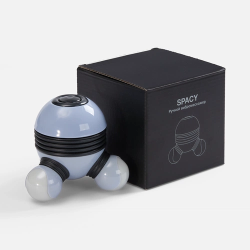 Ручной вибромассажер Spacy, серый с черным Ручной вибромассажер Spacy, серый с черным