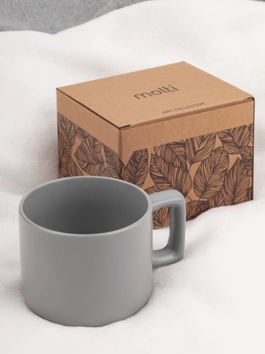 Чашка Jumbo в коробке матовая, светло-серая Чашка Jumbo в коробке матовая, светло-серая