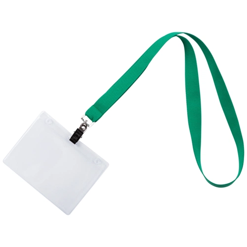 Лента для бейджа Neckband, зеленая Лента для бейджа Neckband, зеленая