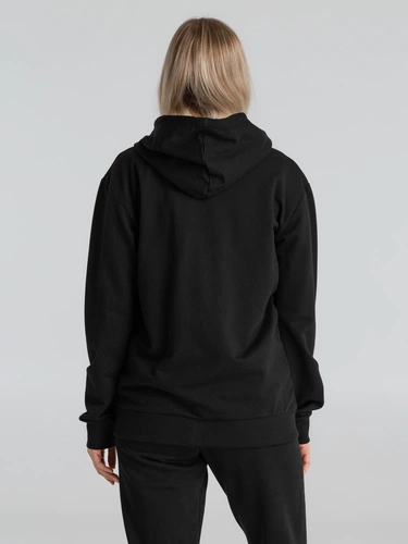 Толстовка на молнии с капюшоном Unit Siverga, черная Толстовка на молнии с капюшоном Unit Siverga, черная