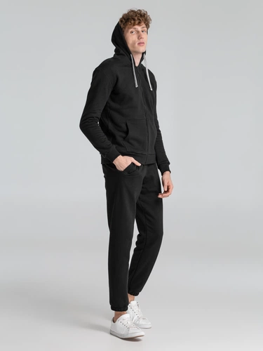 Толстовка на молнии с капюшоном Unit Siverga Heavy, черная Толстовка на молнии с капюшоном Unit Siverga Heavy, черная