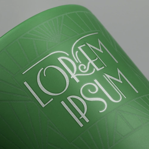 Кружка Eastpresso, зеленая с круговой гравировкой и деколью Кружка Eastpresso, зеленая с круговой гравировкой и деколью