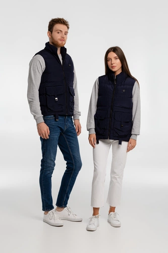 Жилет с подогревом Thermalli Zermatt, темно-синий Жилет с подогревом Thermalli Zermatt, темно-синий