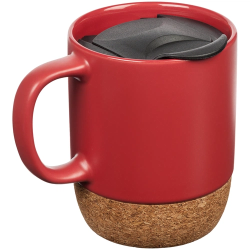 Кружка с пробковой подставкой Corky Walk, красная Кружка с пробковой подставкой Corky Walk, красная