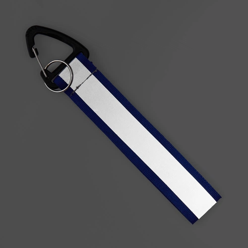 Светоотражающий брелок Flashline, серый с синим Светоотражающий брелок Flashline, серый с синим