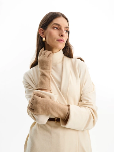 Перчатки Alpine, удлиненные, бежевые Перчатки Alpine, удлиненные, бежевые