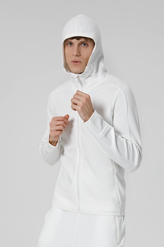 Куртка с капюшоном унисекс Begi, молочно-белая Куртка с капюшоном унисекс Begi, молочно-белая