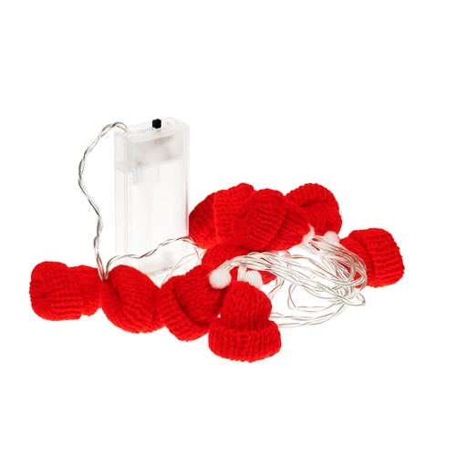 Гирлянда Cosy Poms, красная Гирлянда Cosy Poms, красная