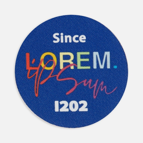 Наклейка тканевая Lunga Round, M, синяя Наклейка тканевая Lunga Round, M, синяя