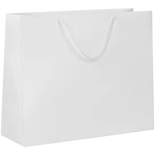Пакет бумажный с ламинацией Lami Tote L, белый Пакет бумажный с ламинацией Lami Tote L, белый